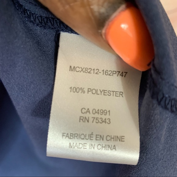 Paraphrase Navy Blue Floral Sleeveless Top Size 3X - Picture 4 of 6